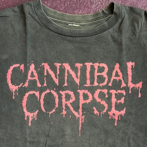 CANNIBAL CORPSE logo vintage black t-shirt