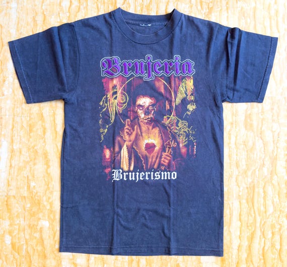 BRUJERIA Brujerismo Vintage Black T-shirt Embroider Logo - Etsy