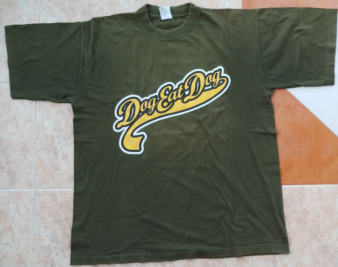DOG EAT DOG Play Games 1996 Vintage T-shirt Olive Green Hardcore