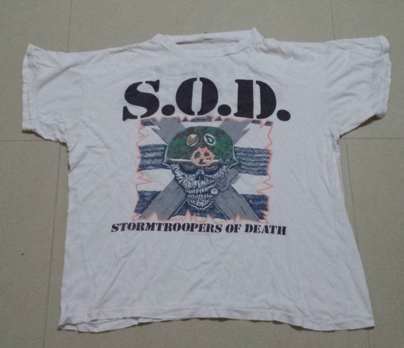 S.O.D. Stormtroopers Of Death 1987 True Vintage T… - image 1