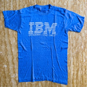 IBM 80s vintage light blue t-shirt