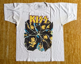 ヴィンテージスタイル KISS Crazy Nights 1988 コンサートツアー T 