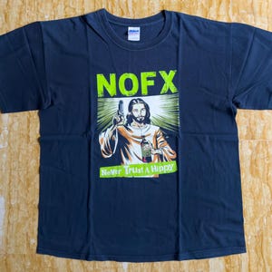 NOFX Never Trust A Hippie vintage black t-shirt