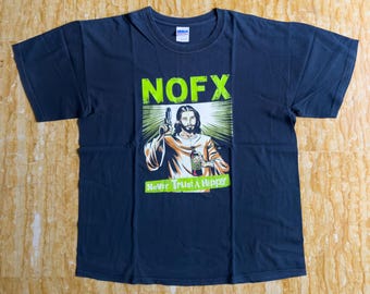 NOFX Never Trust Ein Hippie Vintage T-Shirt - Etsy.de