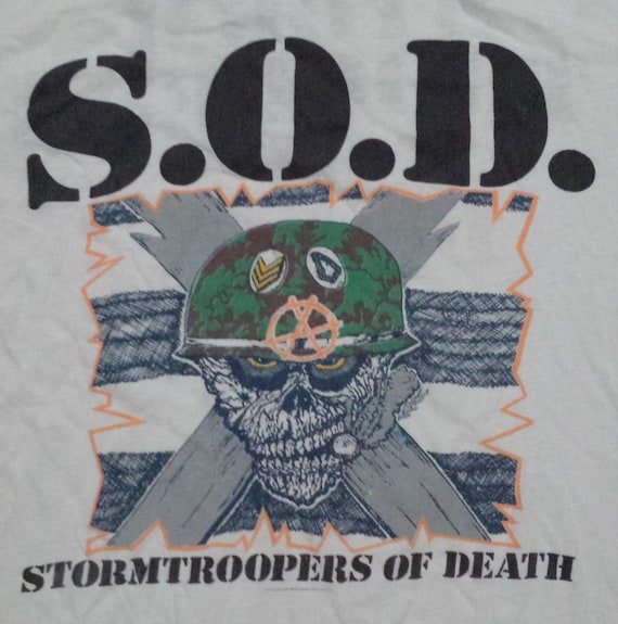 S.O.D. Stormtroopers of Death 1987 True Vintage T-shirt Ultra Rare