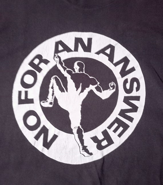 No For An Answer ヴィンテージ 80年代 ブラック T シャツ - Etsy 日本