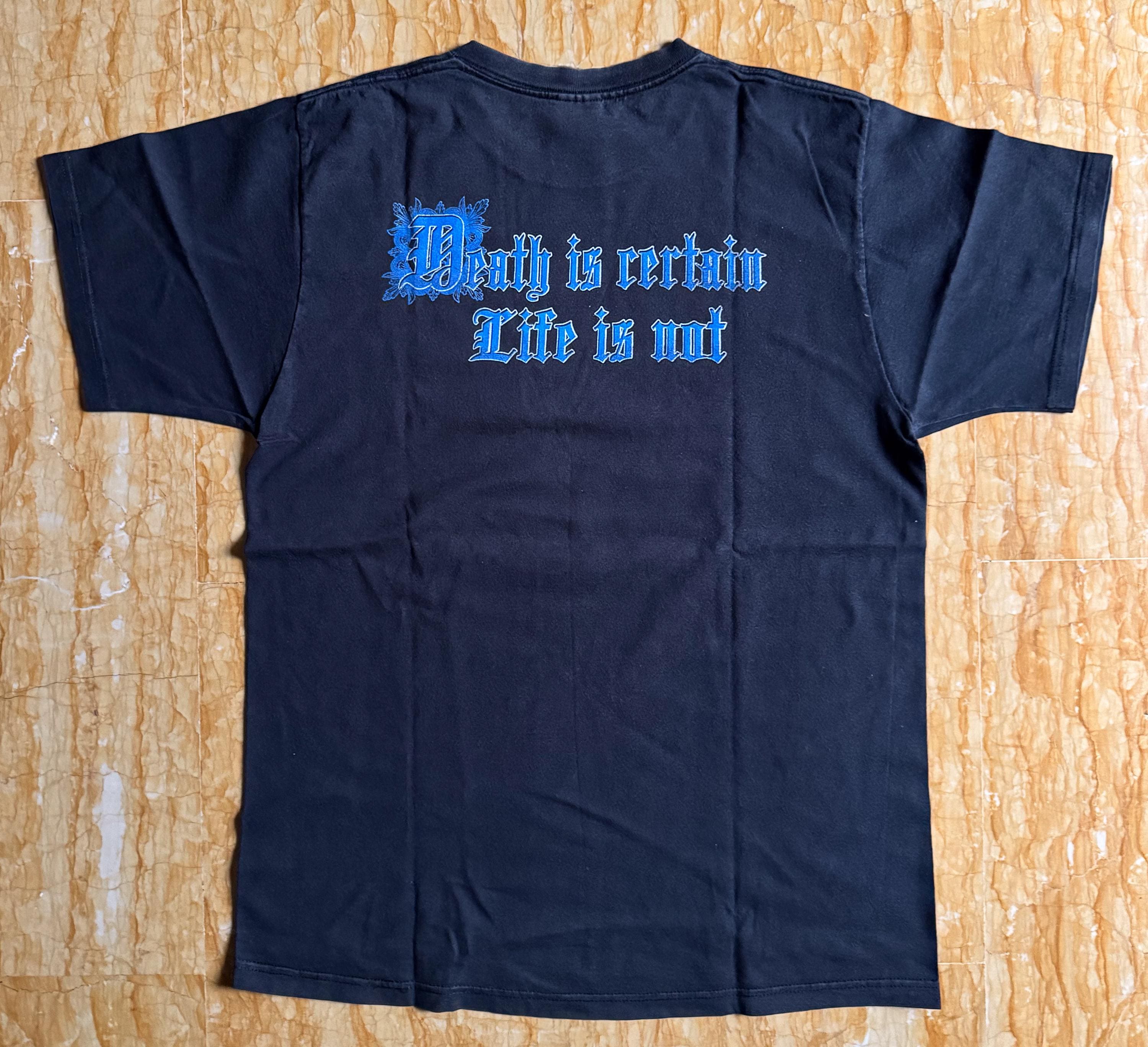 DARK ANGEL Death is Certain Life is Not 90s Vintage Black T-shirt