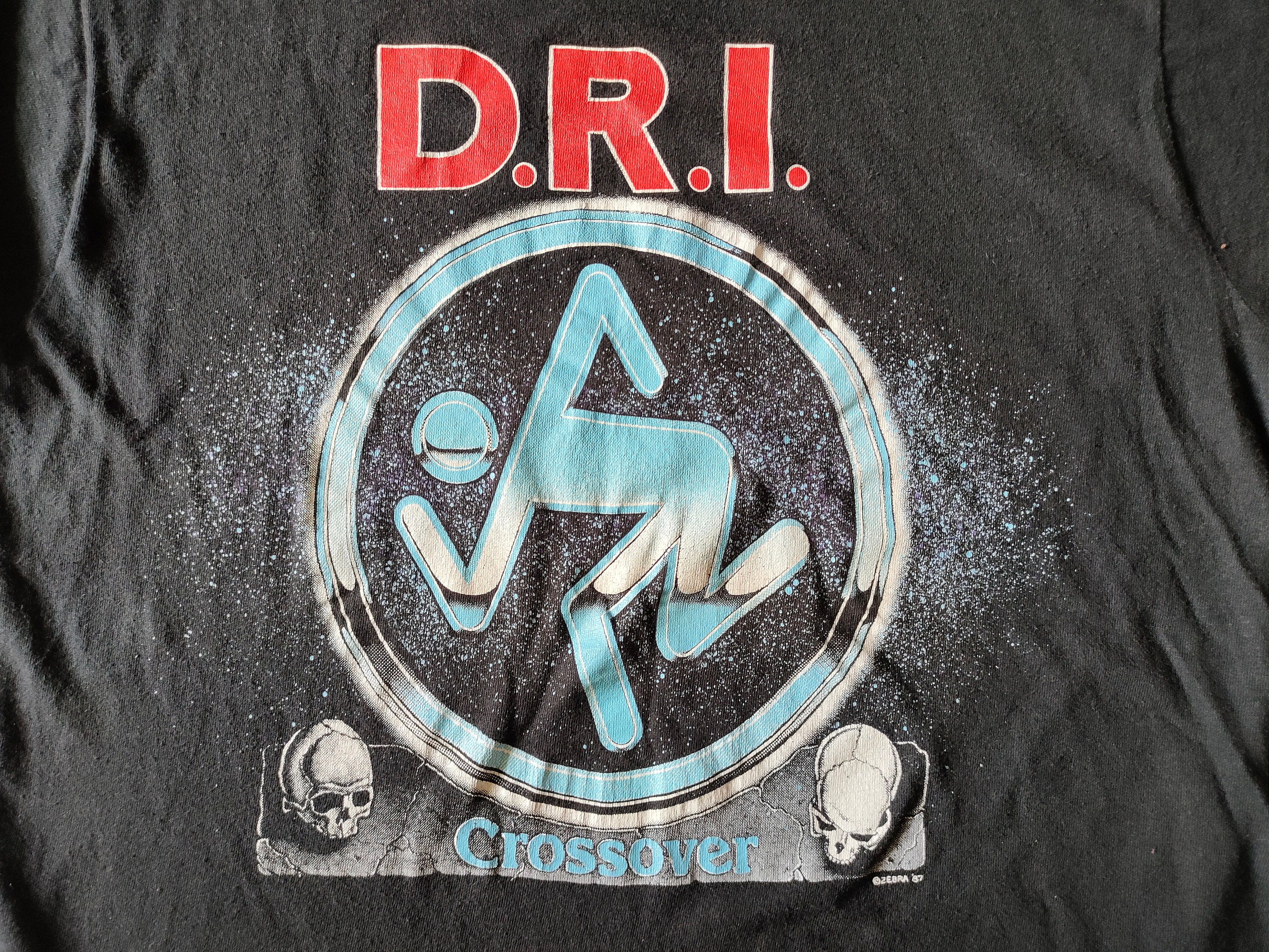 D.R.I. CROSSOVER Vintage '87 Black T-shirt Thrash Metal - Etsy