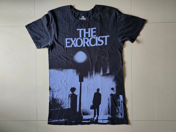 THE EXORCIST Vtg 2nd Hand Black T-shirt 