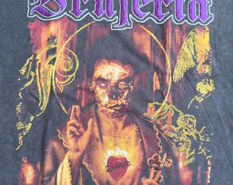 BRUJERIA Brujerismo Vintage Black T-shirt Embroider Logo - Etsy