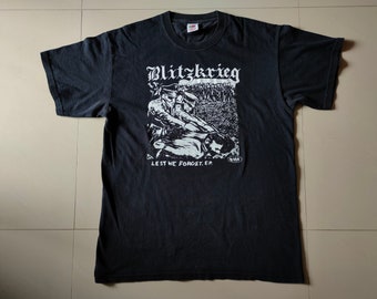 BLITZKRIEG Lest We Forget E.P. vintage black t-shirt