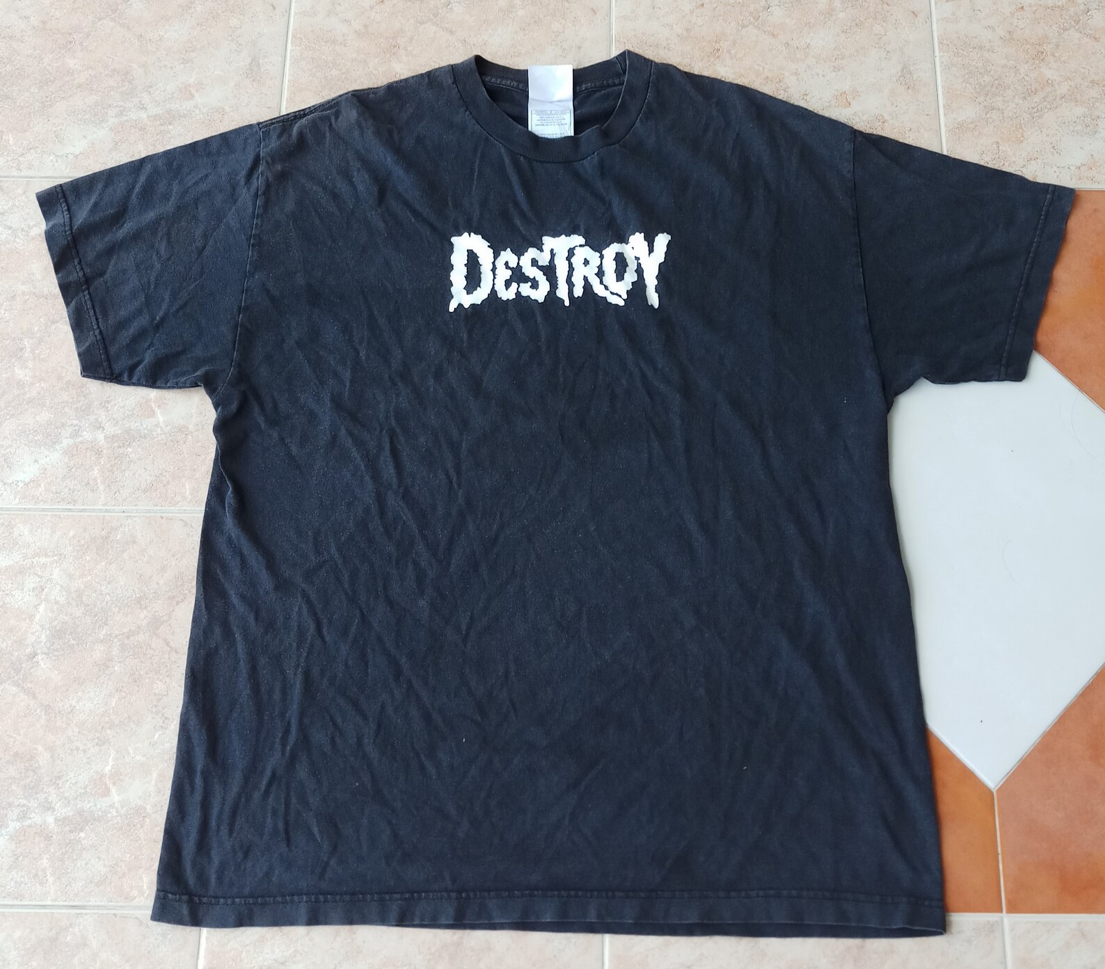 DESTROY Vtg Black T-shirt Sex Pistols Punk 77 Hardcore New - Etsy