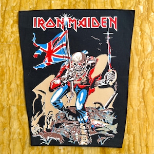 IRON MAIDEN The Trooper 80&#39;s nos vintage back patch