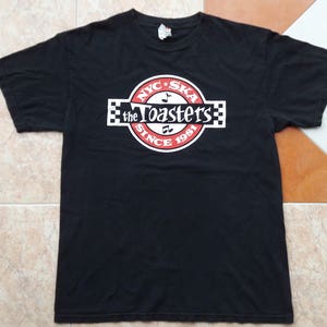 THE TOASTERS late 90's Vtg Black T-shirt Nyc Ska Reggae Rocksteady Blue Beat Original