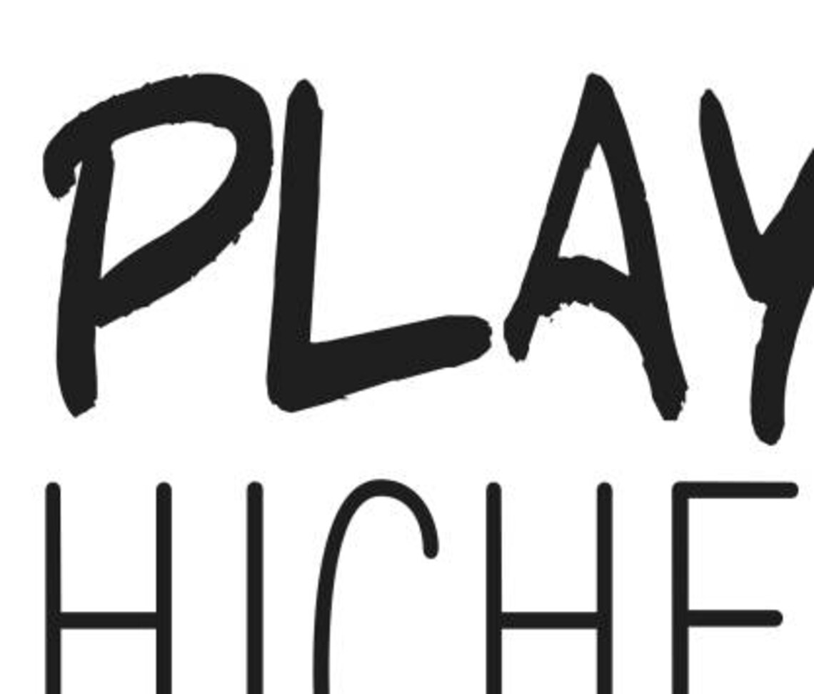 Typography Wall Art Play is the Highest Gallery Wall Etsy