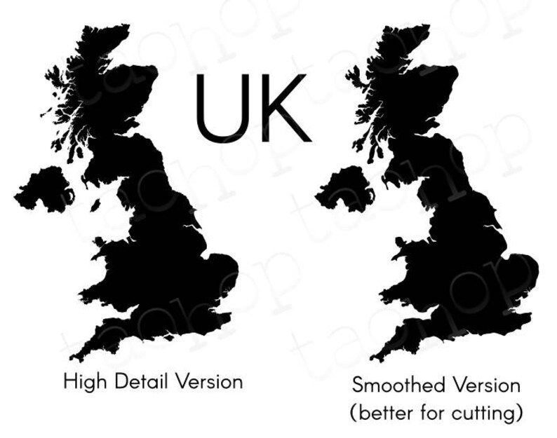 Download UK and Ireland SVG PNG Bundle England Scotland Wales | Etsy