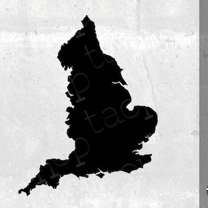 England SVG, PNG, England Silhouette, High Detail and Smoothed Versions.