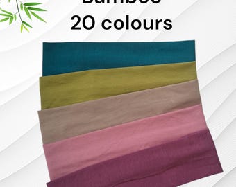 Kids Bamboo Headband | 2" inches wide Soft Cotton Blend, Eco Friendly Hairband