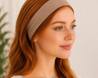 Cotton headband|2" Jersey headband|Stretchy cotton band|Women's headband|Mens headband|Yoga band|Sports headband|Plain headband|Minimalist