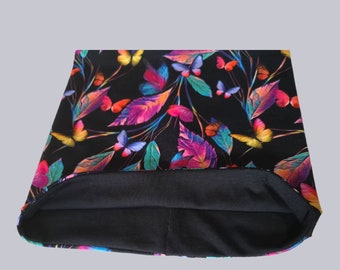 Butterfly Print Snood | Organic Cotton Neck Warmer, Reversible, Women's Accessory