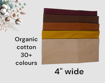 Wide Organic Cotton Jersey Headband: Minimalist Stretchy Hairband (4" Wide)