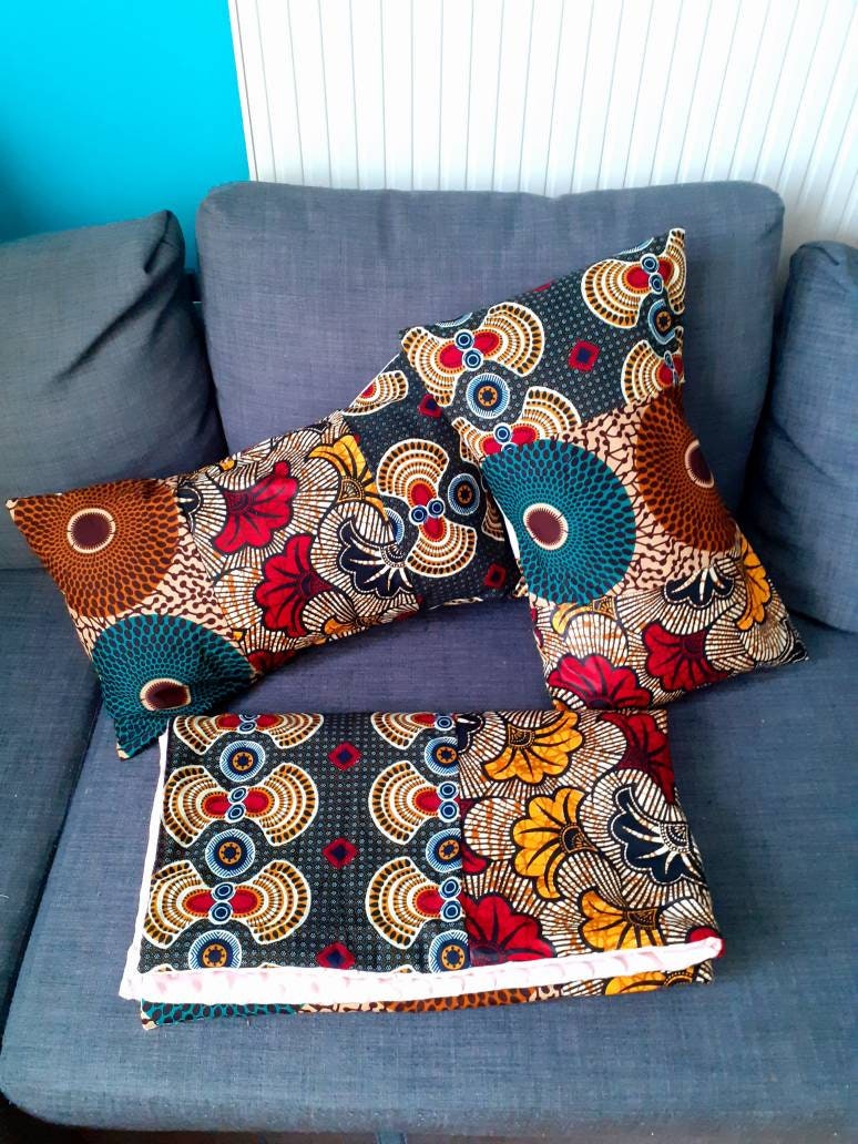 Housse de Coussin Patchwork Wax