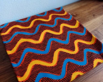 Tissu wax zigzag