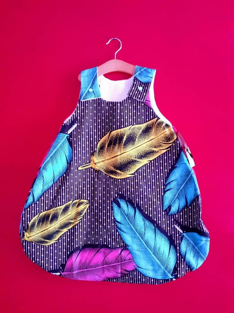 Gigoteuse Naissance Légère en Wax et Nid d'abeille avec Fermeture Éclair