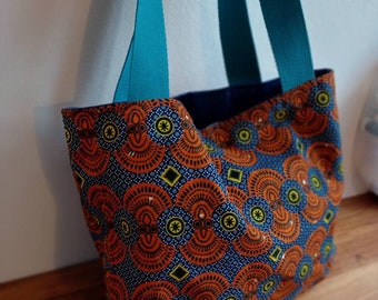 Totebag en wax réversible