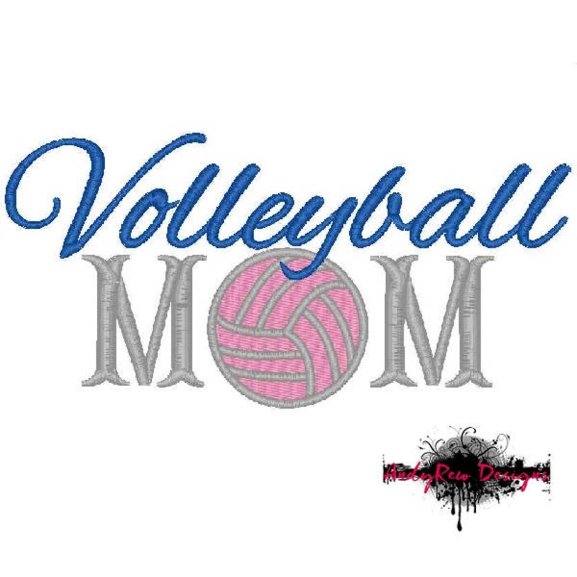 Volleyball Mom Machine Embroidery Design Etsy Volleyball mom