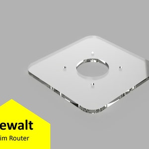 Dewalt DWP611 Clear Acrylic Baseplate | DWP611 | Compact Router | Multiple Sizes