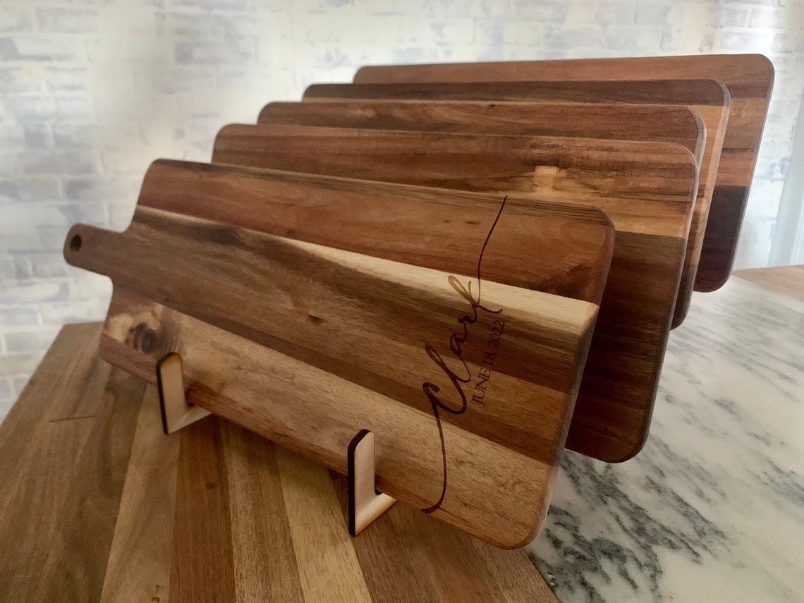 Cutting Board Display Stand Multiple Boards Cutting Board Etsy
