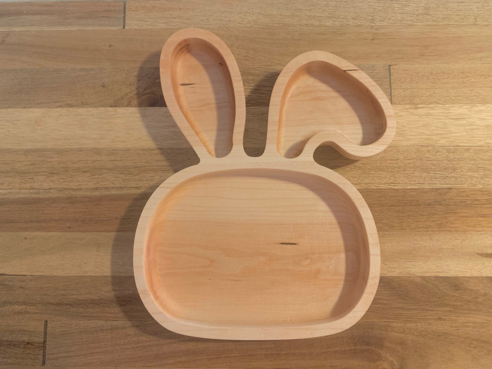 Wooden Toddler Animal Plates Wood Kid Animal Plates Bunny | Etsy
