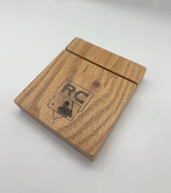 Wood Baseball Card Holder Rookie Card Baseball Stand Etsy