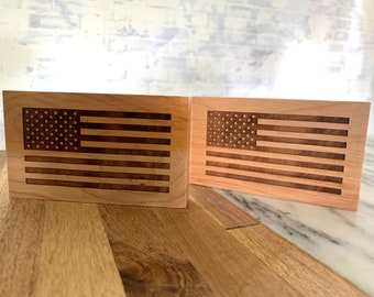 American Flag Decor | Burned Wood | Memorial Day | July 4th | Fourth of July
