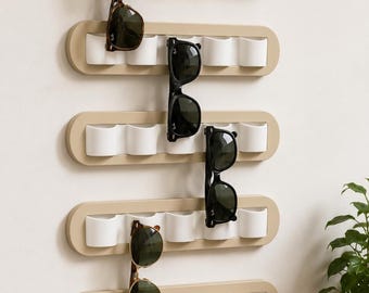 Sleek Wall Sunglasses Holder - 5 Pair | NO GLUE
