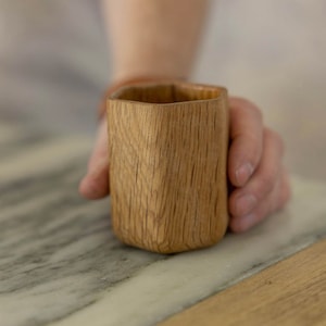 六角形のホワイトオーク ウイスキー タンブラー | 木製ウイスキー タンブラー | 木製ウイスキー グラス | 木製ウイスキー カップ | ウイスキーの味わいを増す | パーソナライズ