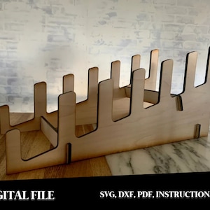 Digital File Cutting Board Display Stand | Laser Cutter | Cutting Board Display Rack | Serving Tray | Charcuterie Board