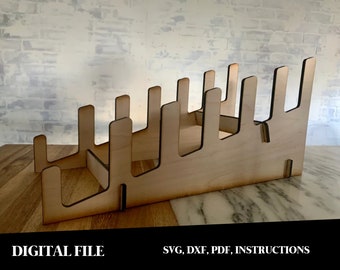 Digitale Datei Schneidebrett Display Ständer | Laser Cutter | Schneidebrett Präsentationsständer | Serviertablett | Wurstbrett