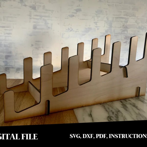 Digital File Cutting Board Display Stand | Laser Cutter | Cutting Board Display Rack | Serving Tray | Charcuterie Board