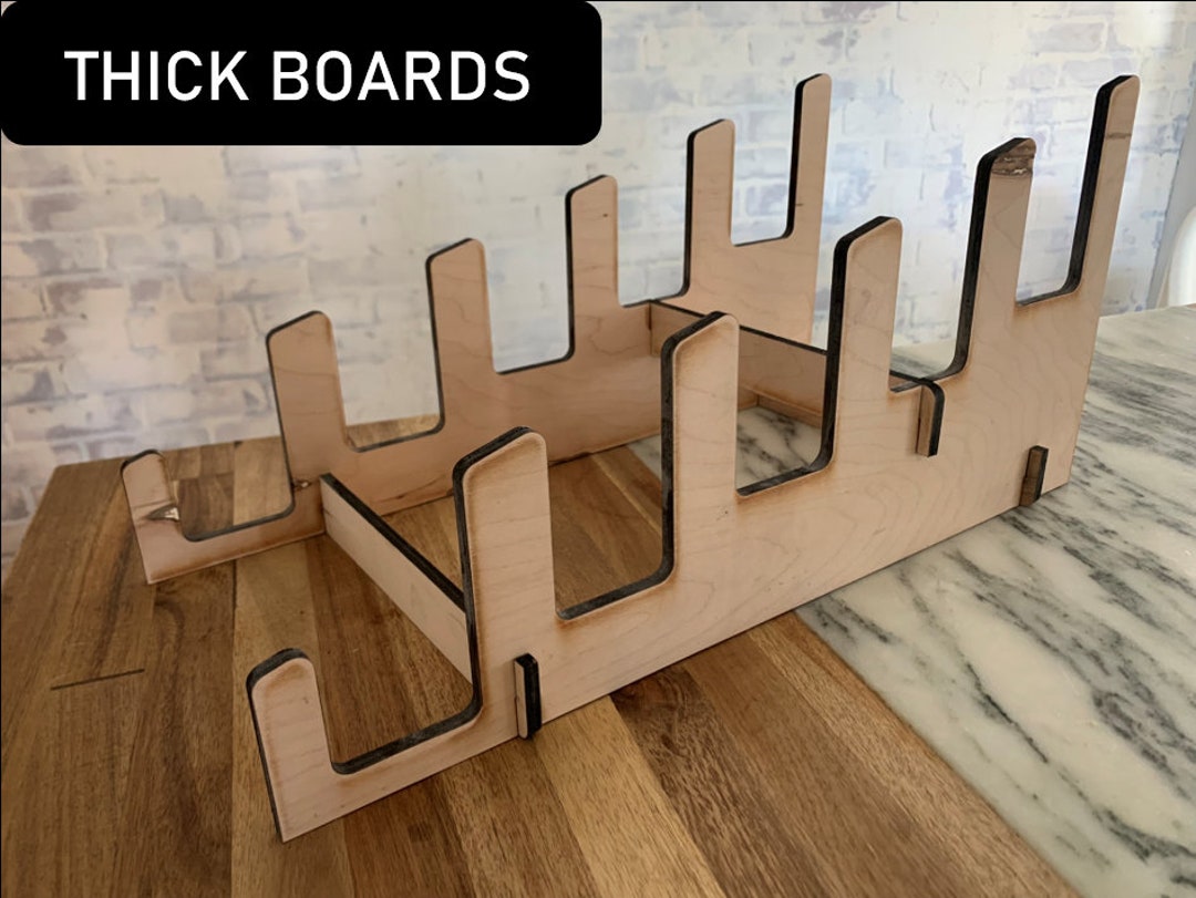 Cutting Board Display Stand FOR THICK BOARDS Multiple Boards Cutting Board Display Rack Serving