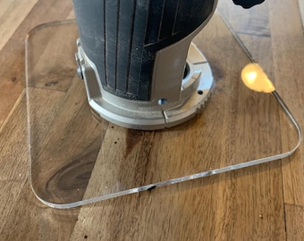 Makita Clear Acrylic Baseplate | RT0701 | XTR01Z| Compact Router | Multiple Sizes