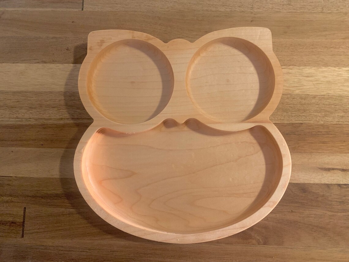 Wooden Toddler Animal Plates Wood Kid Animal Plates Bunny - Etsy