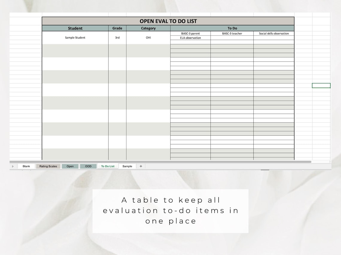 School Psychologist Caseload Spreadsheet | Version 2 | Editable Excel ...
