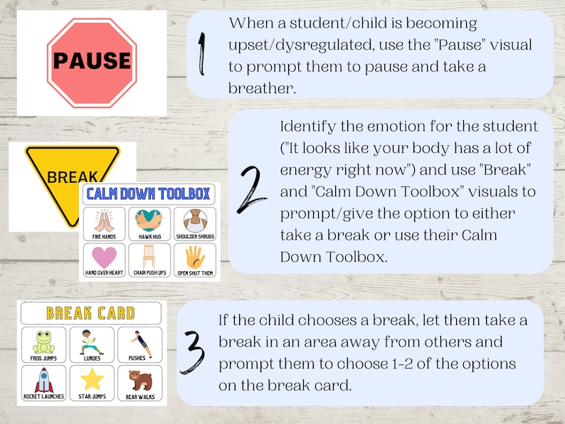 Calm Down Toolbox | Break Card | Visual Prompt | Digital Download ...