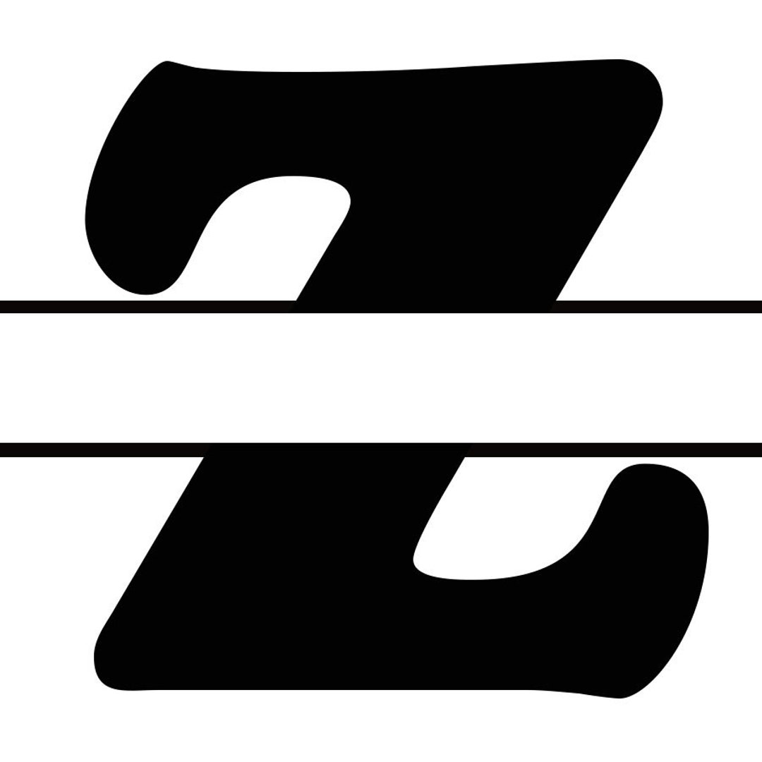 Split Letter A_Z Monogram for Cricut - Etsy