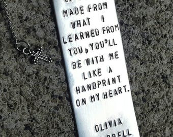 Bookmark Hand Stamped Teacher Gift Teacher Bookmark Etsy - 