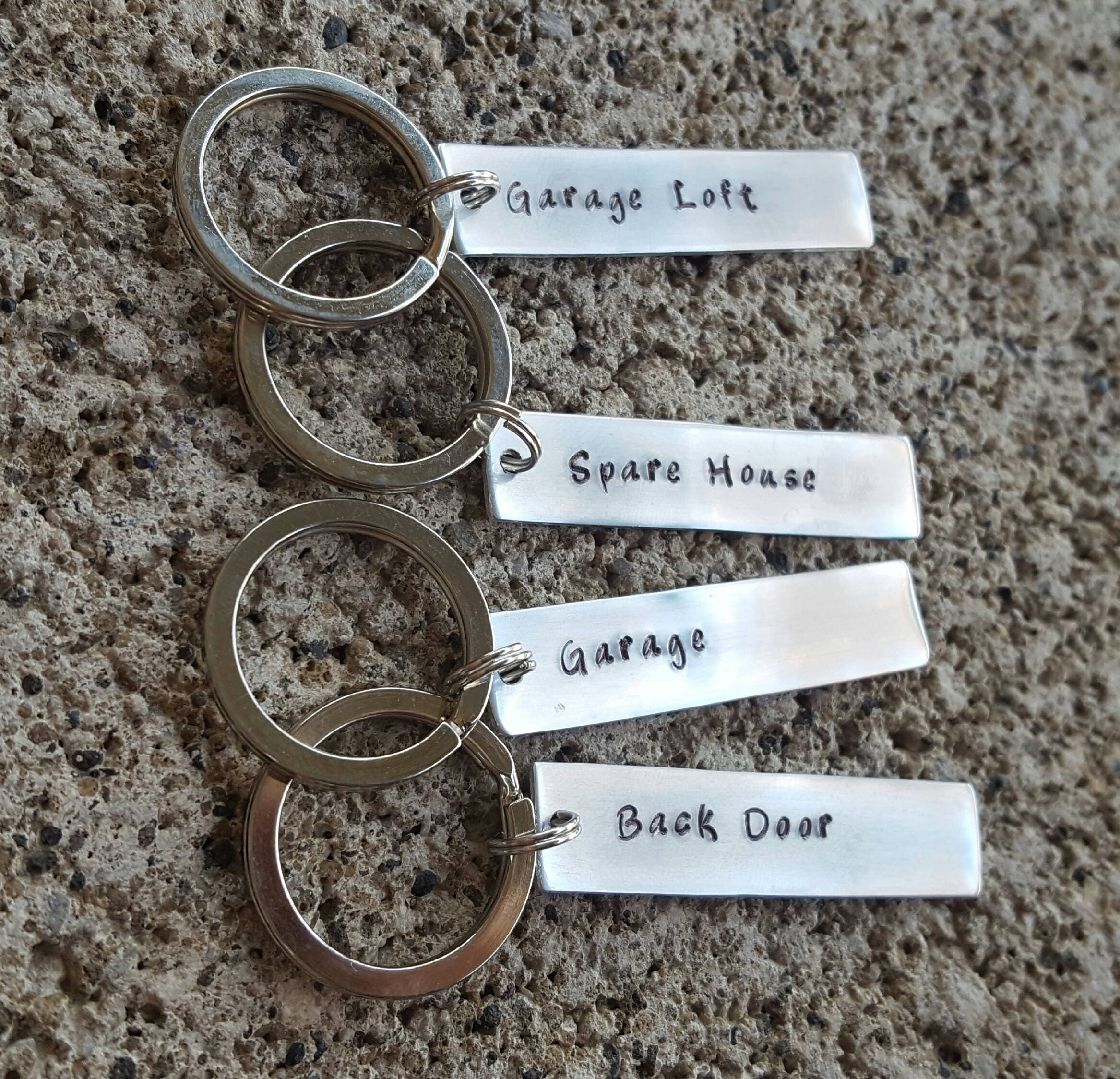 Key labels key tag personalized keychain key organization Etsy