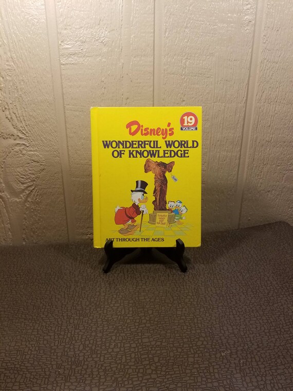 disneys wonderful world of knowledge art through the ages volume 19 1982 vintage learning reading childrens book world of knowledge