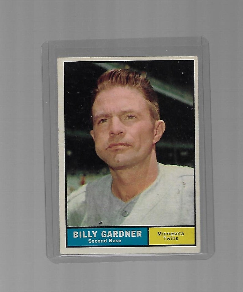 Billy Gardner 1961 Topps Card #123 Minnisota Twins Vintage Baseball Card